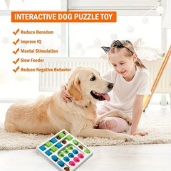 Interactive Puzzle Toy Slow Feeder for Dogs & Cats Anxiety Relief & Fun Mealtime