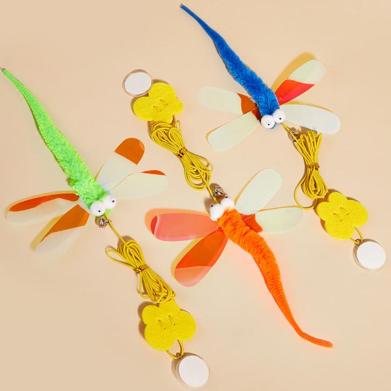 Interactive Cat Toy Dragonfly Rope