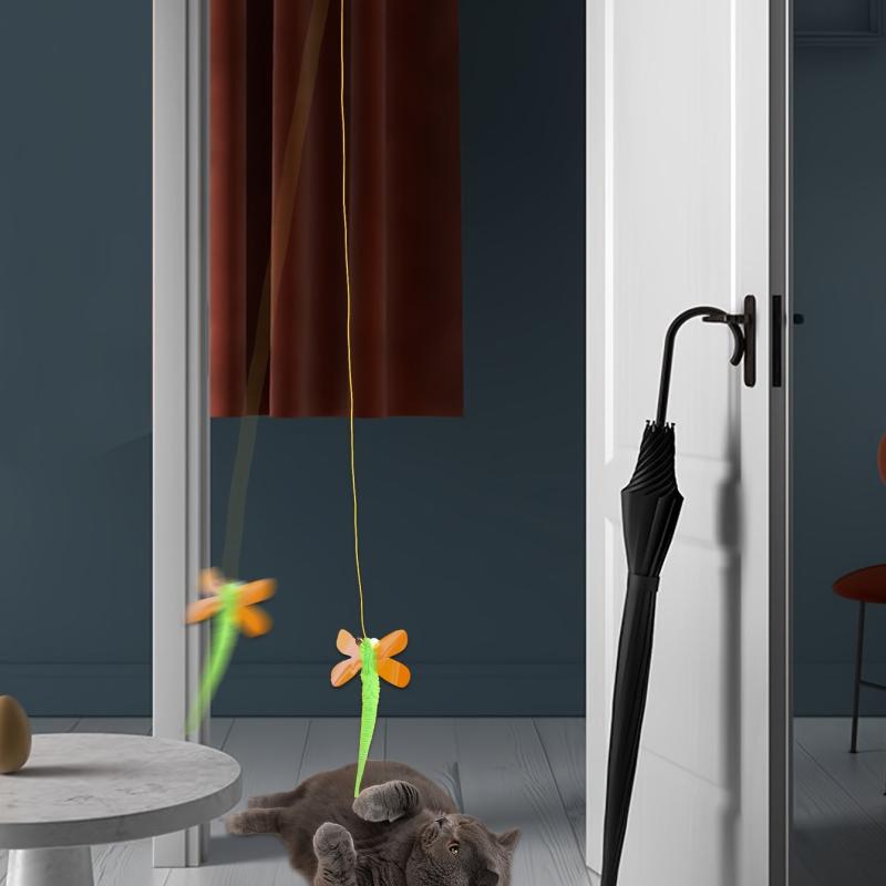 Interactive Cat Toy Dragonfly Rope