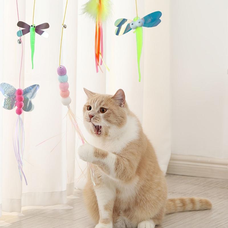 Interactive Cat Toy Dragonfly Rope