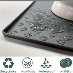 Silicone Pet Dog Cat Feeding Mat Non slip Waterproof Pet Food Bowl Mat