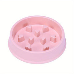 Slow Feeder Pet Bowl Heart-Shaped Anxiety Relief Healthy Eating Non-Choking