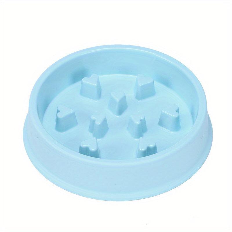 Slow Feeder Pet Bowl Heart-Shaped Anxiety Relief Healthy Eating Non-Choking