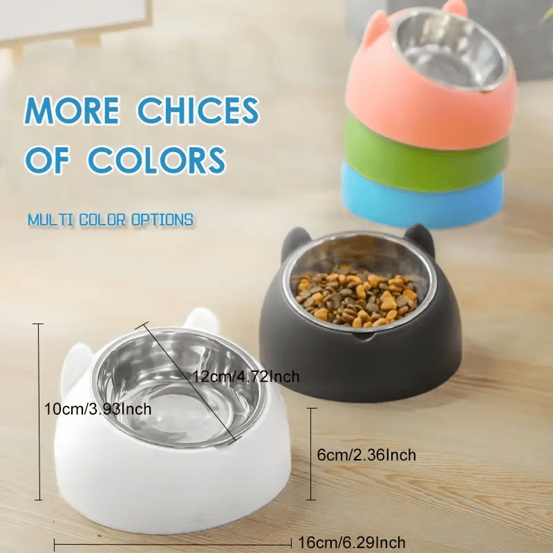 Raised Dog Feeder with Stainless Steel Bowls