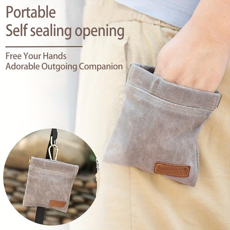 Hands-Free Dog Treat Pouch for Training and Walking with Storage Compartments