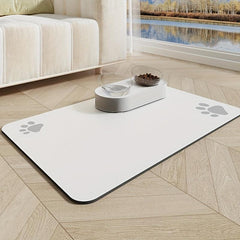 Pet Feeding Mat for Cats Dogs High Absorbent Quick Dry Dog Food Mat