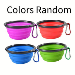 2pcs Collapsible Dog Bowl Silicone Pet Food & Water Bowl for Travel