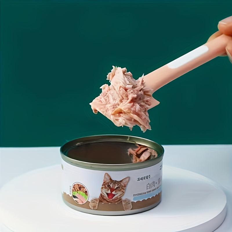 Silicone Pet Food Stirring Spoon Cat Food Can Spoon Long Handle