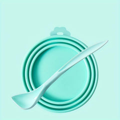 Silicone Can Covers and Spoon Set for Fresh Pet Food Storage