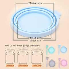 Silicone Can Covers and Spoon Set for Fresh Pet Food Storage