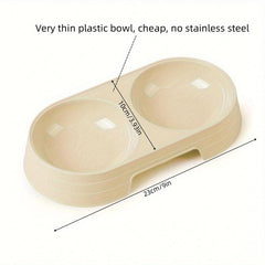 Stainless Steel Double Pet Bowls for Food & Water - Dog/Cat