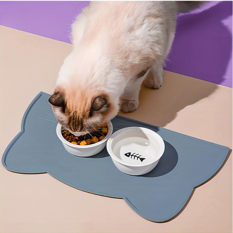 Silicone Cat Food Mat - Non Slip & Waterproof Pet Feeding Mat