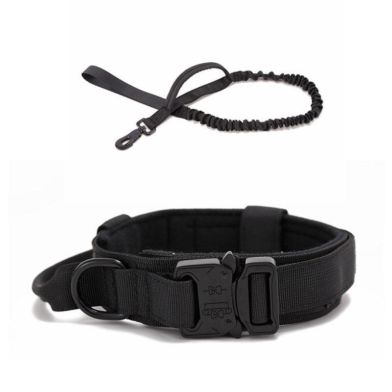 Strong Dog Tactical Collar & Bungee Leash Set for Large Dogs
