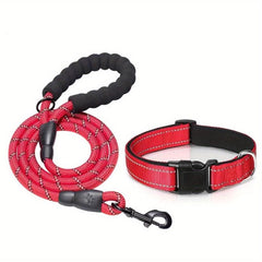 Adjustable Dog Collar & Leash Set for Small-Medium Dogs