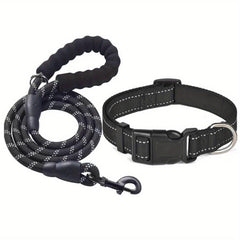 Adjustable Dog Collar & Leash Set for Small-Medium Dogs