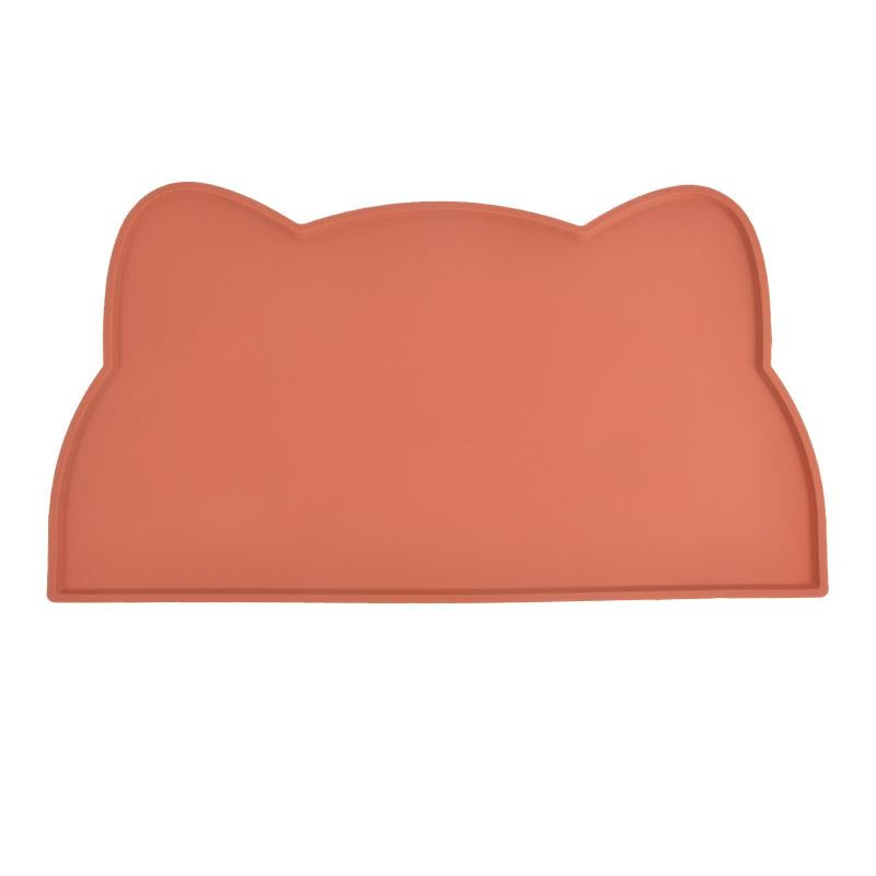 Cat Head Shaped Pet Food Mat Durable Silicone