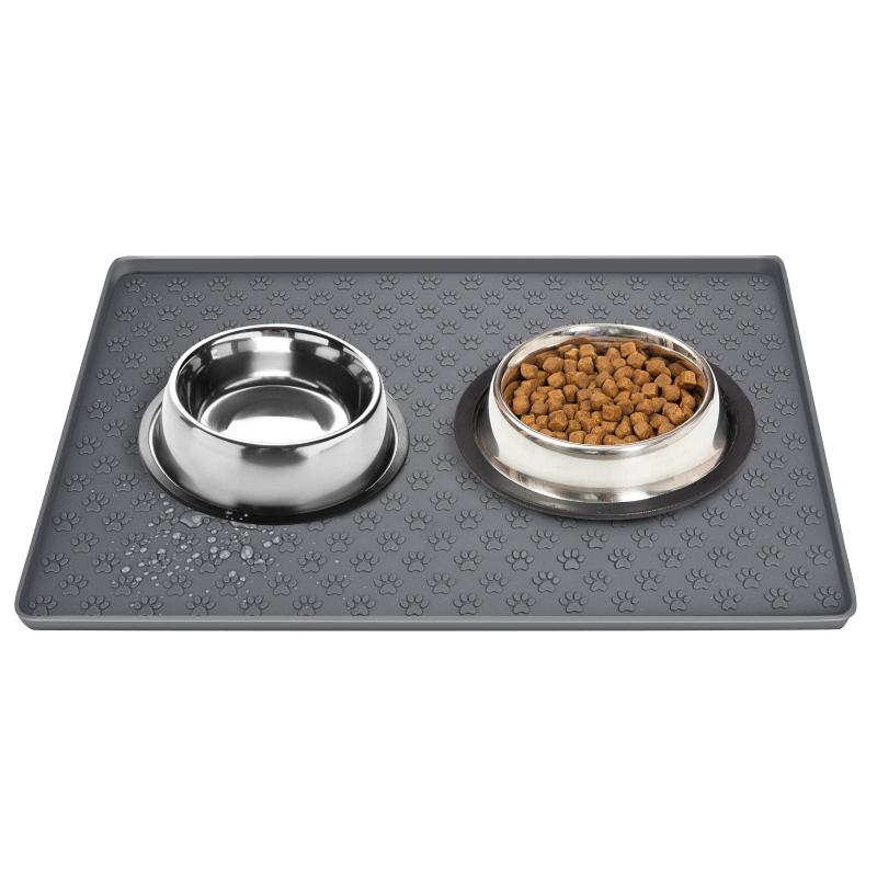 Non Slip Pet Placemat Waterproof Silicone Dog Cat Feeding Mat