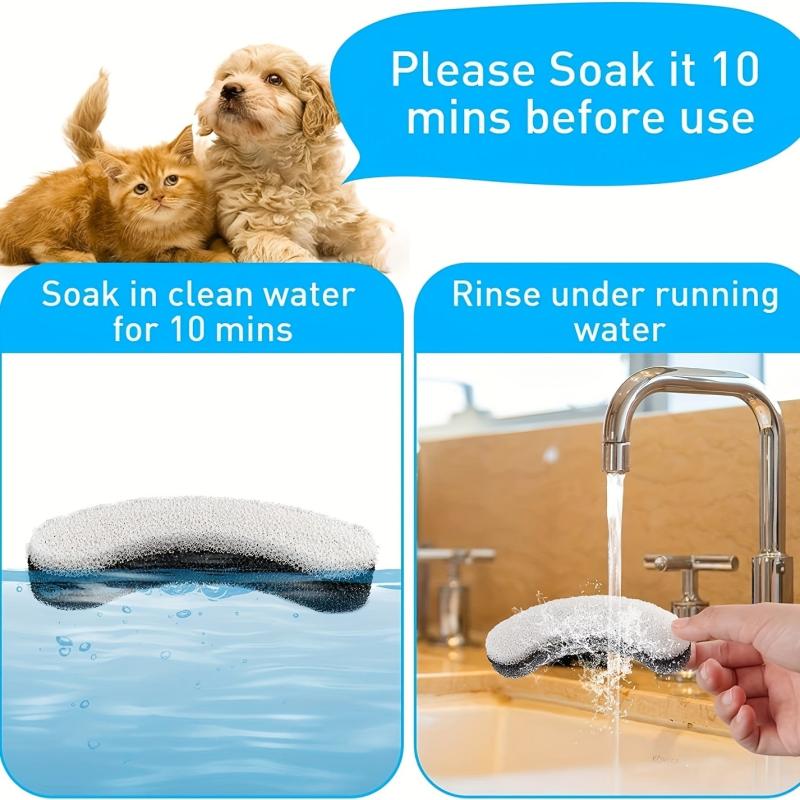 4pcs Cat Water Fountain Filters - Replacement Compatible With WF050 & WF100