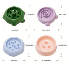 Slow Feeder Dog Bowl Anti Choking Cat Food And Water Bowl