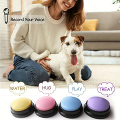 4pcs Pet Recording Button Training Buzzer Toy Supplies