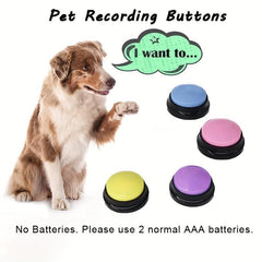 4pcs Pet Recording Button Training Buzzer Toy Supplies