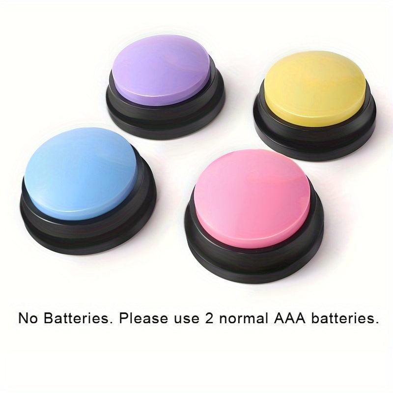 4pcs Pet Recording Button Training Buzzer Toy Supplies