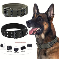 Adjustable Tactical Dog Collar for Training - Medium & Large Dogs