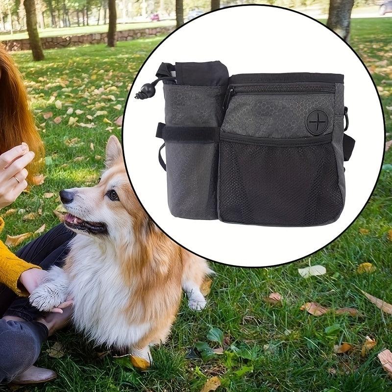 Multifunctional Dog Training Treat Pouch with Water Bottle Bag