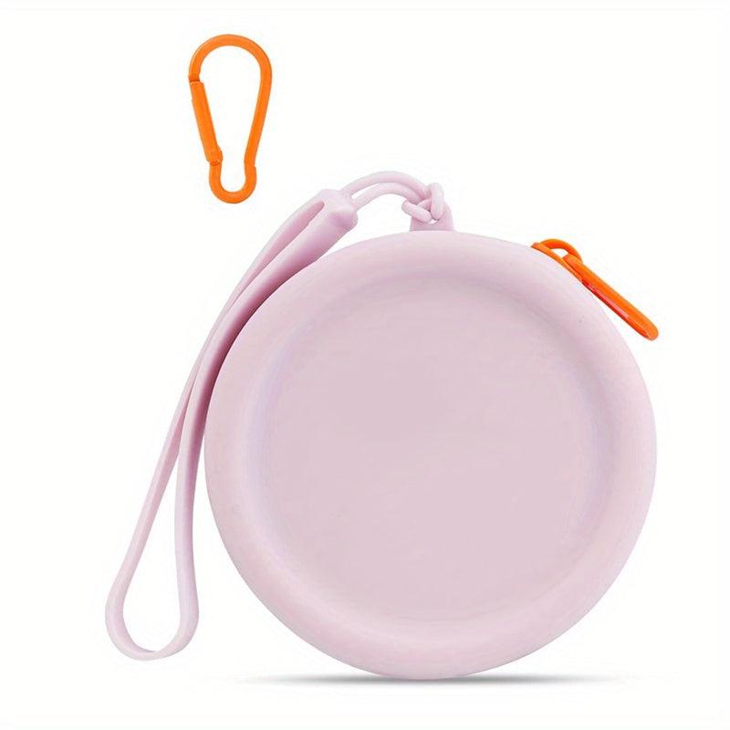 Silicone Dog Treat Pouch for Training - Portable with Lanyard & Hook