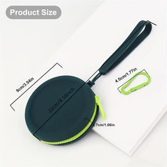 Silicone Dog Treat Pouch for Training - Portable with Lanyard & Hook