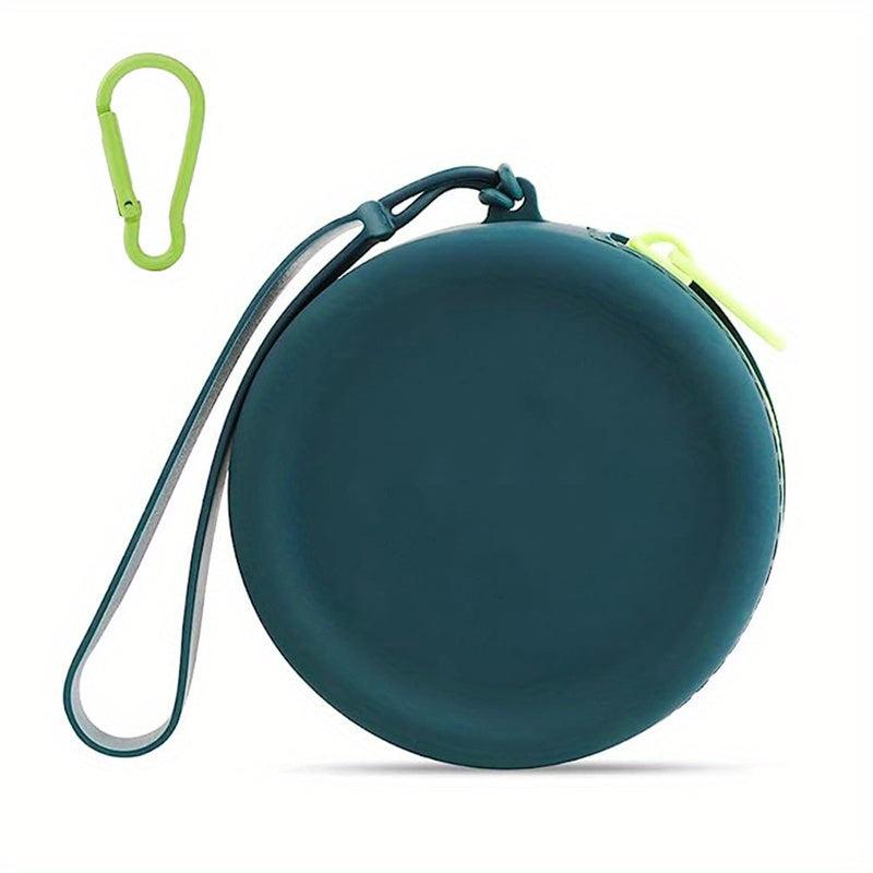 Silicone Dog Treat Pouch for Training - Portable with Lanyard & Hook