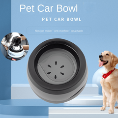 No Spill Plastic Dog Water Bowl Non slip Carried Pet Water Feeder Bowl