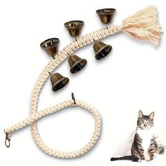 Dog Training Bell Pet Door Bell Hanging Rope Training Dog Bell