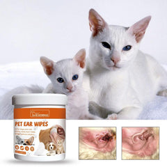60pcs Pet Wet Wipes For Cat and Dog Eye Ear Cleaning