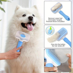 Float Hair Removal Slicker Brush for Pet Grooming