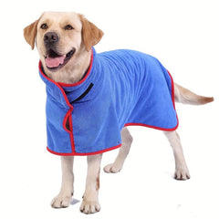 Pet Bath Robe Towel Microfibre Fast Drying Coat