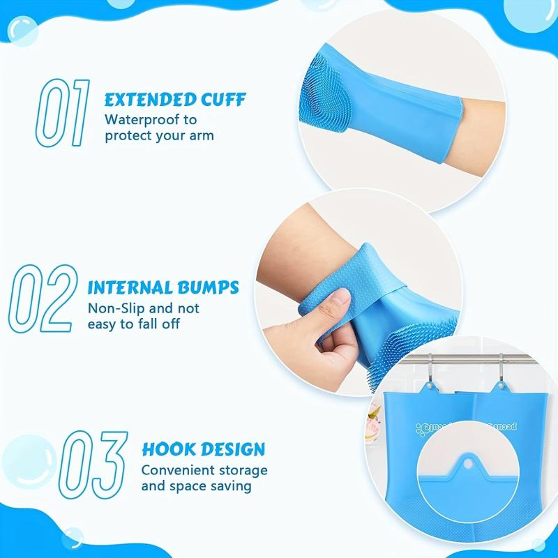 Enhanced 5 Finger Pet Grooming Gloves - Cat Hair Remover & Dog Washing Gloves
