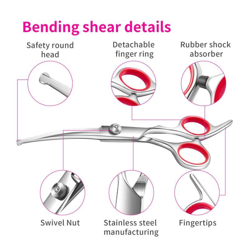 4pcs Dog Grooming Scissors Set for Precise Trimming & Shaping All Breeds