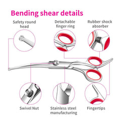 4pcs Dog Grooming Scissors Set for Precise Trimming & Shaping All Breeds