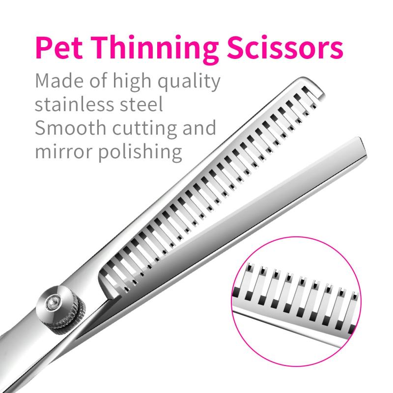 4pcs Dog Grooming Scissors Set for Precise Trimming & Shaping All Breeds