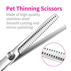 4pcs Dog Grooming Scissors Set for Precise Trimming & Shaping All Breeds