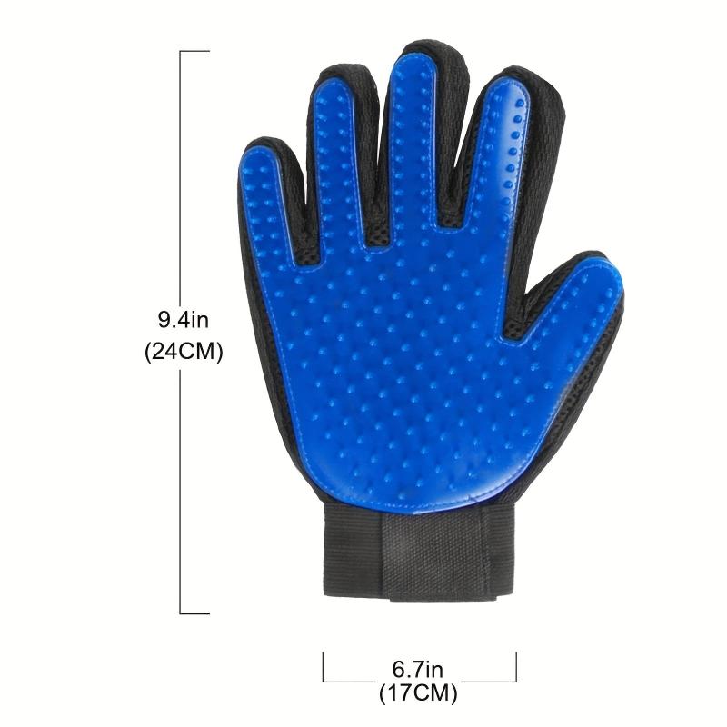 2-in-1 Pet Grooming Glove Brush for Dogs & Cats - Fur & Hair Removal Mitt