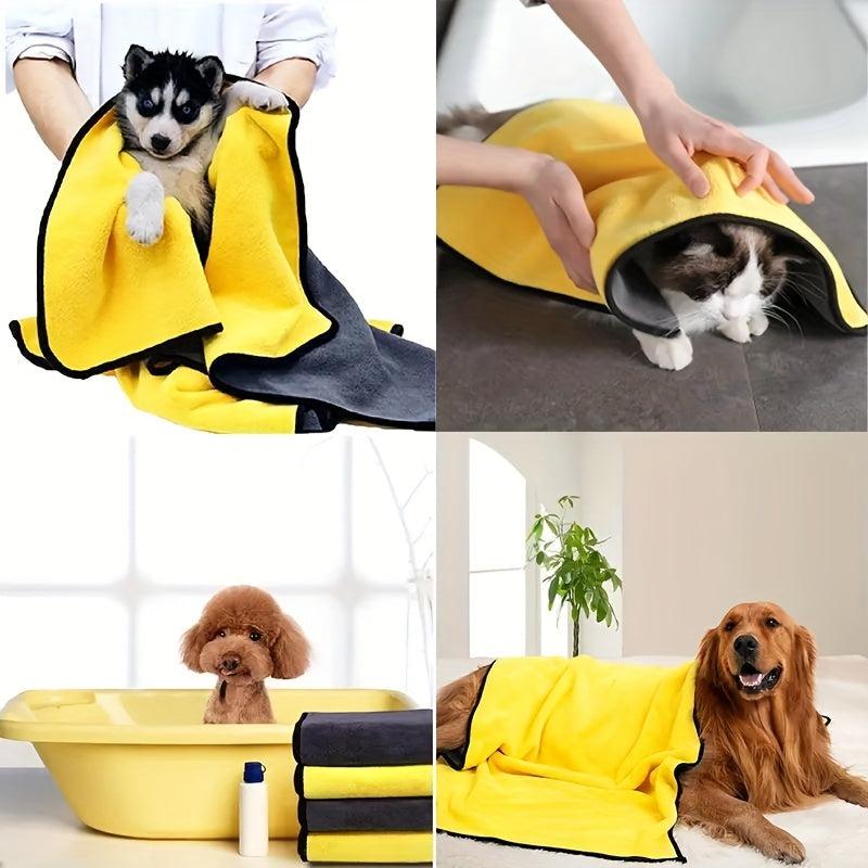 Soft & Quick Drying Pet Towels for Cats & Dogs