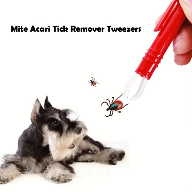 2pcs Flea & Tick Removal Tweezers for Dogs, Pet Care Tool