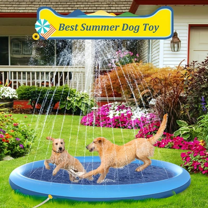 Foldable Pet Spray Pad Dog Bath Pool Durable Bathing Tub