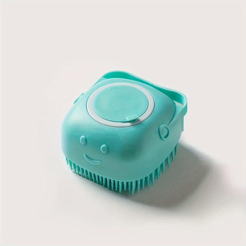 Dog Bath Brush Grooming Massage Brush with Shampoo Dispenser