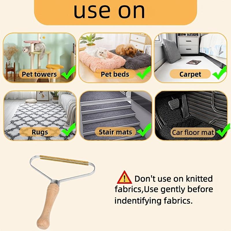 2PCS Portable Lint Remover Pet Hair Remover Brush Carpet Wool Clothes Lint
