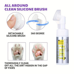 Pet Paw Cleaner - Silicone Grooming Brush for Dogs Cats