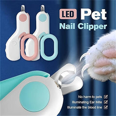 Pet Nail Clippers with LED Lights Professional Beauty Care Tools