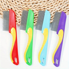 Stainless Steel Cat Comb with Dense Teeth for Hair Removal and Massage